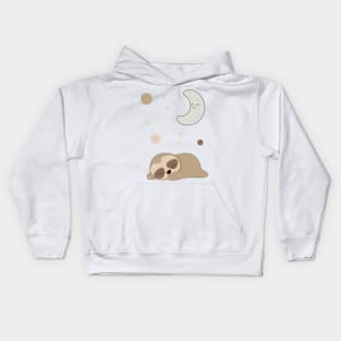 sleepy sloth Kids Hoodie